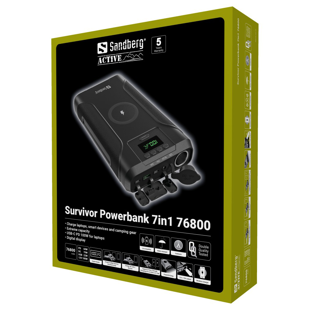 Sandberg Survivor Powerbank 7in1 76800