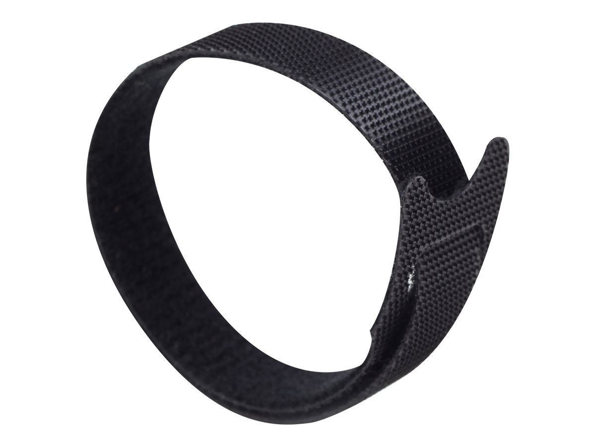 Gembird Cablexpert - Klettverschlussstreifen - 21 cm - Schwarz (Packung mit 100)