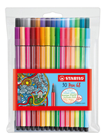STABILO Pen 68 - Medium - 30 Farben - Mehrfarben - Rundspitze - 1 mm - Mehrfarben