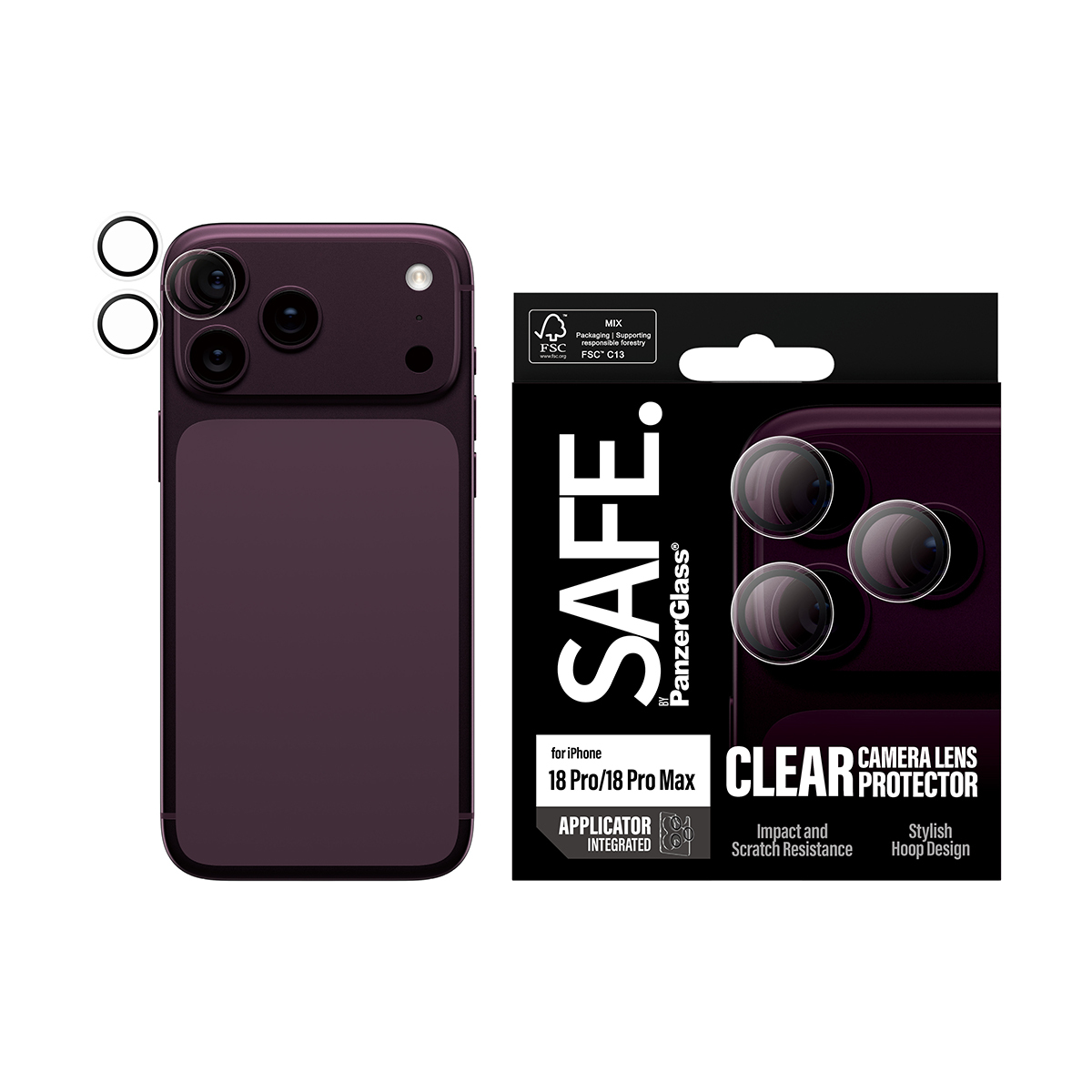 PanzerGlass PGS Camera Lens Protector Transparent iP