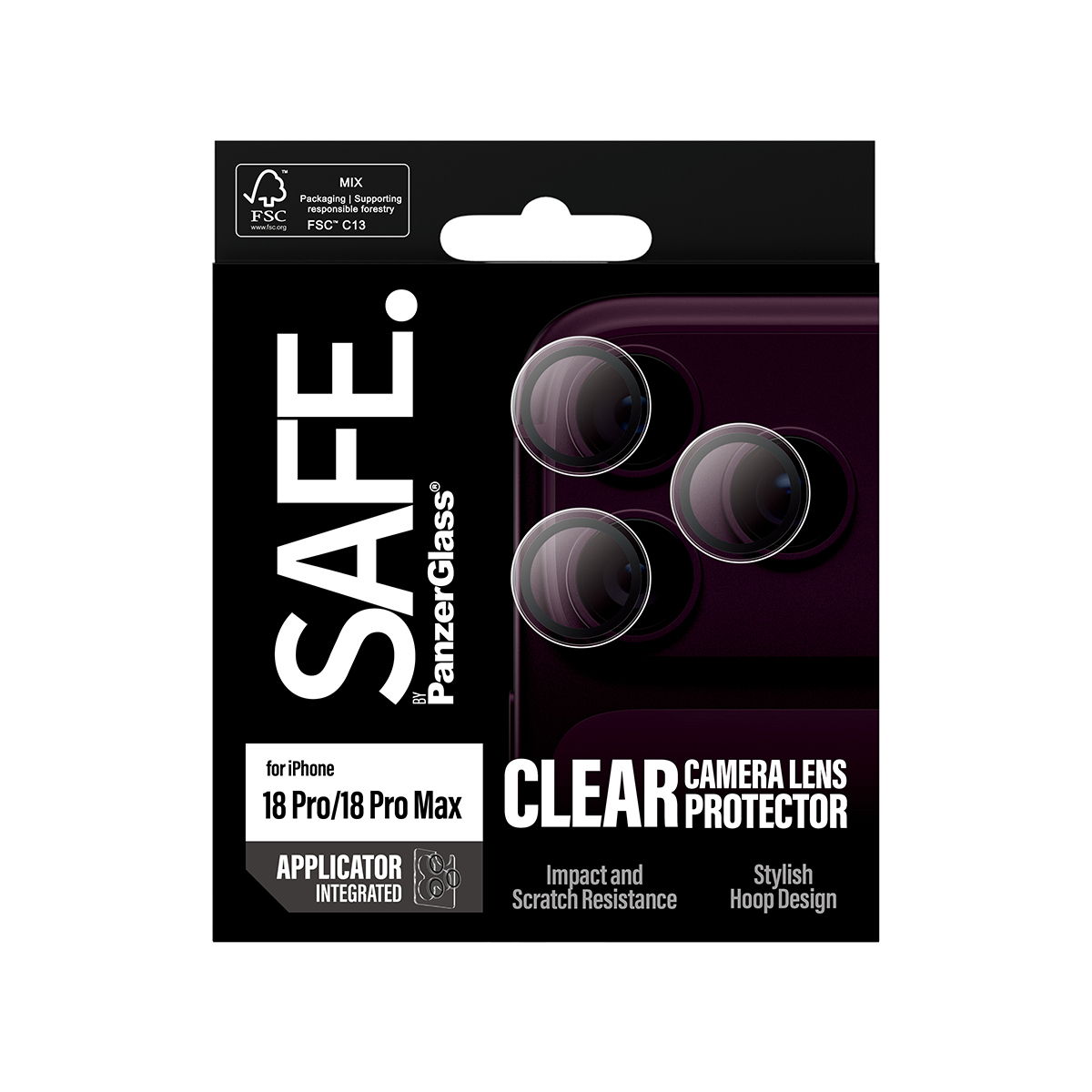PanzerGlass PGS Camera Lens Protector Transparent iP