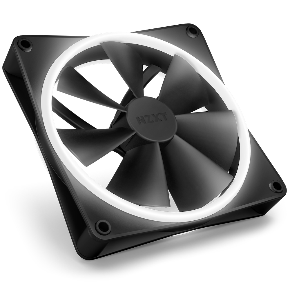 NZXT F140 RGB DUO Twin Pack Boitier PC Ventilateur 14 cm Noir 2 pi�ce(s)