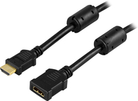 Deltaco HDMI-122 - 2 m - HDMI Typ A (Standard) - HDMI Typ A (Standard) - Schwarz