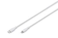 DIGITUS USB Silicone charging cable USB-C - Lightning 2m 2.0 60W white - Kabel - Digital/Daten
