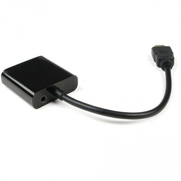 Techly Videokonverter - HDMI - VGA - Schwarz