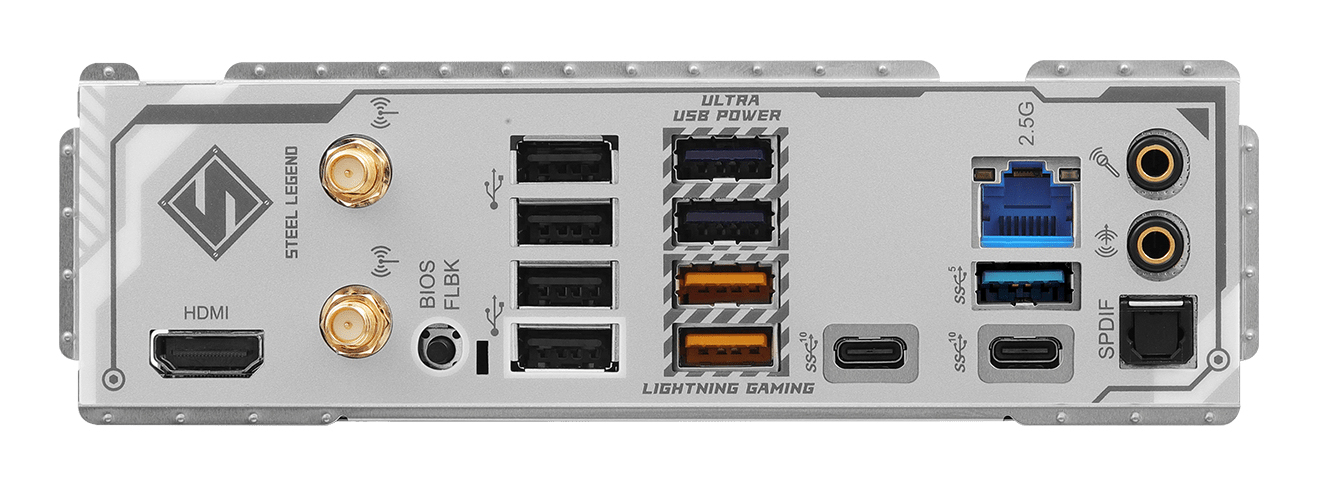 ASRock B850 STEEL LEGEND WIFI - Motherboard - ATX - Socket AM5 - AMD B850 Chipsatz - USB-C 3.2 Gen 2x2, USB-C 3.2 Gen 1 - Wi-Fi 7, Bluetooth, 2.5 Gigabit LAN - Onboard-Grafik (CPU erforderlich)