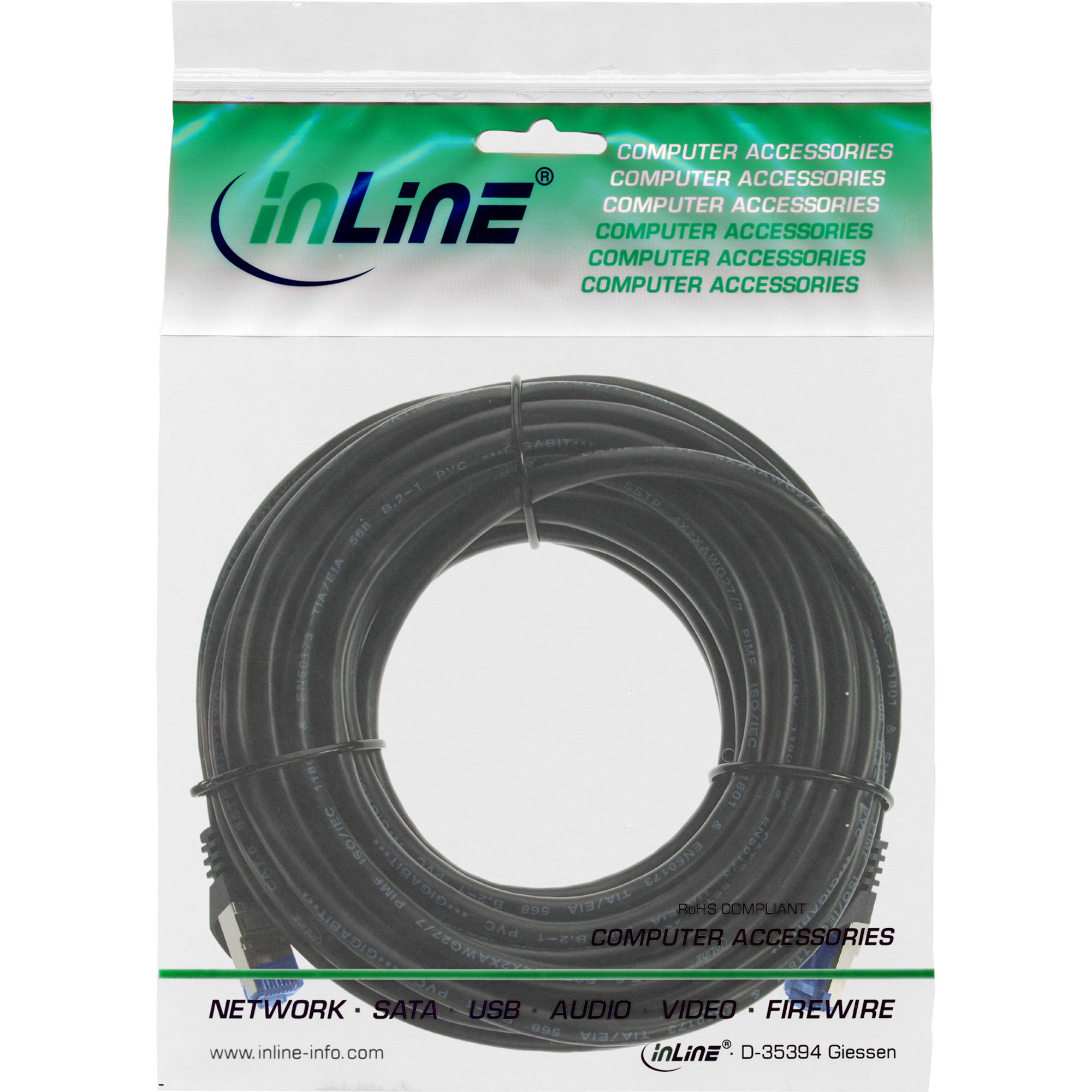 InLine Patch-Kabel - RJ-45 (M) zu RJ-45 (M)