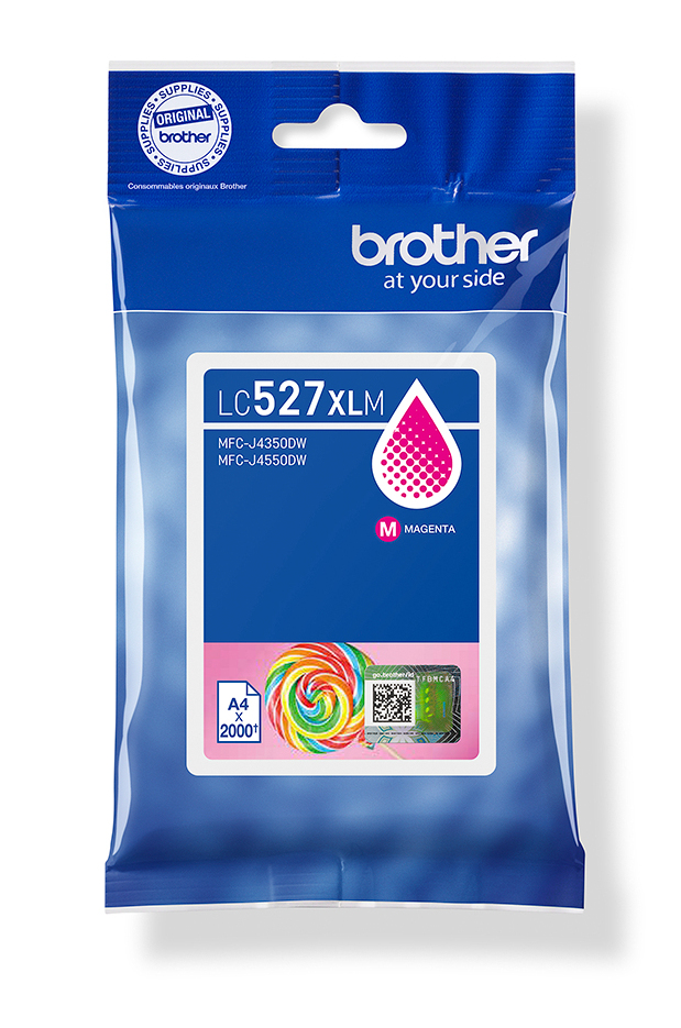 Brother LC527XLM cartucho de tinta 1 pieza(s) Original Alto rendimiento (XL) Magenta