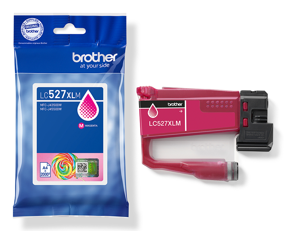 Brother LC527XLM cartucho de tinta 1 pieza(s) Original Alto rendimiento (XL) Magenta