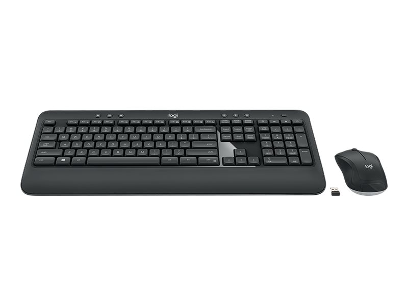 Logitech Advanced MK540 teclado Ratn incluido RF inalmbrico Hebreo Negro, Blanco