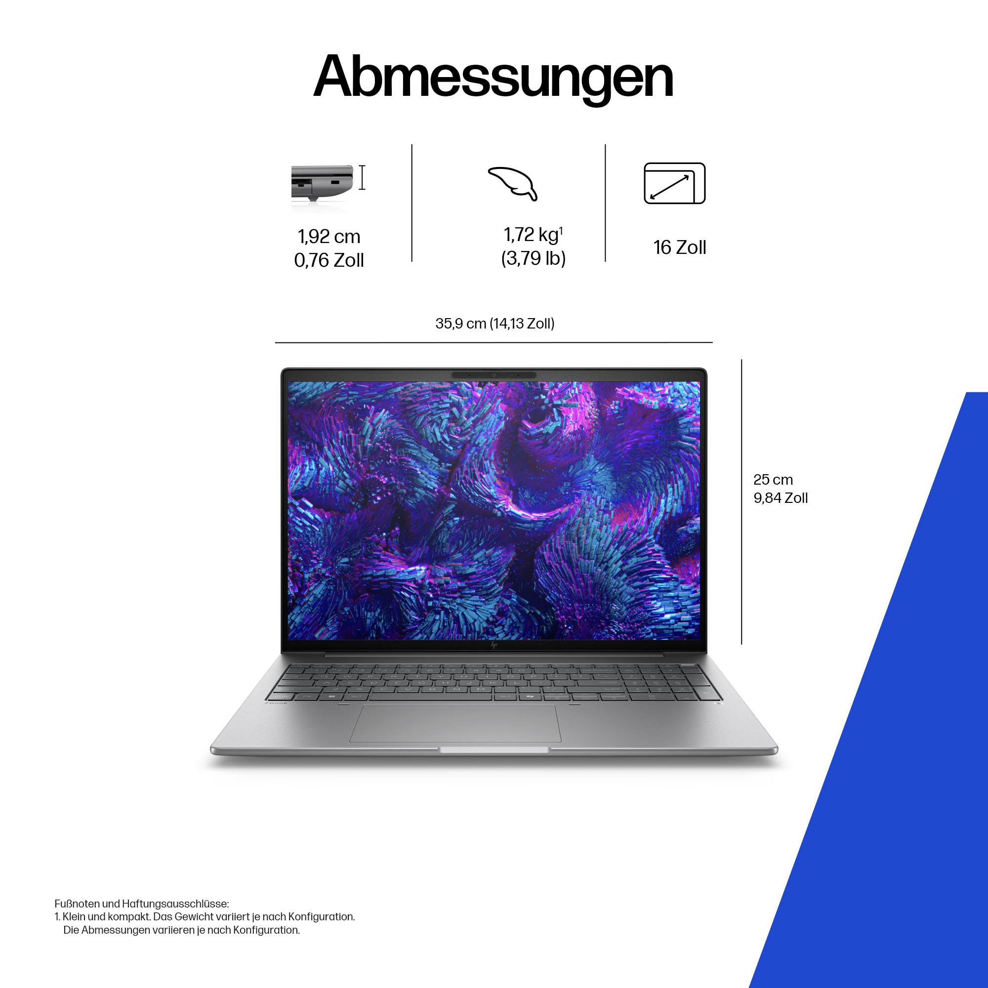 HP ZBook 8 G1i 16 inch Mobile Workstation PC Windows 11 Pro AI PC