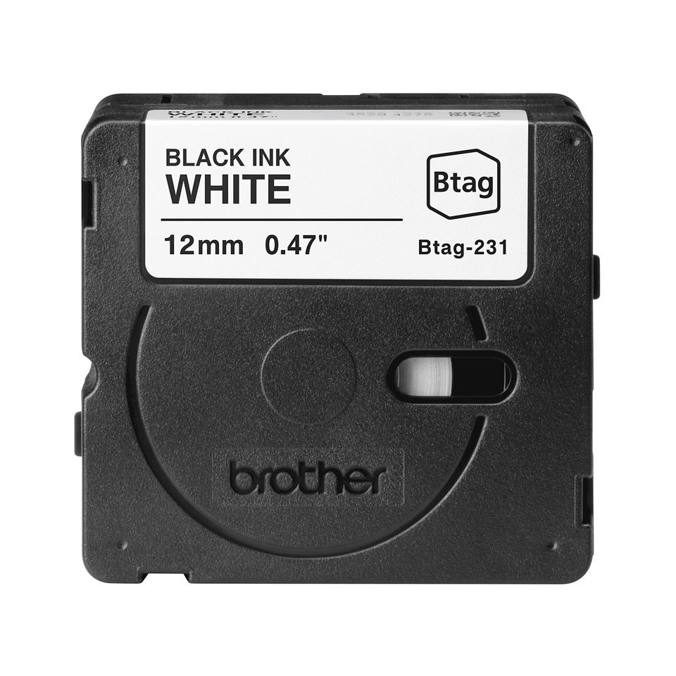Brother BTAG-231 ruban dtiquette Noir sur blanc