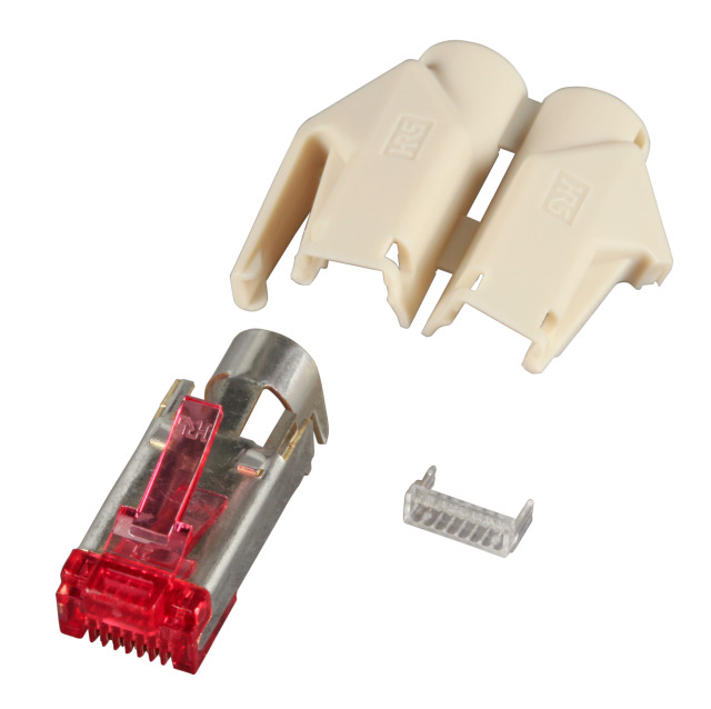 EFB Elektronik H7641.1-100 conector RJ-45 Beige, Rojo