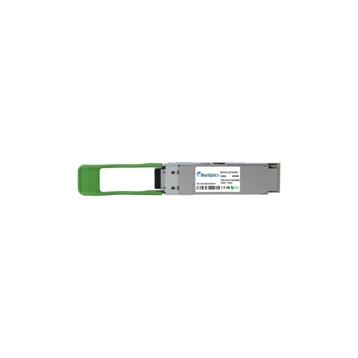 BlueOptics Cisco QSFP-100G-B40D4-I BlueOptics BO14L3327640D QSFP28 Bidi Transceiver, LC-Simplex, 100GBASE-BX-D, Singlemode Fiber, TX1309.14nm/RX1304.58nm, 40KM