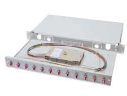 Digitus Bo�tier d �pissure � fibre optique, 1 UH, �quip�, LC, OM4