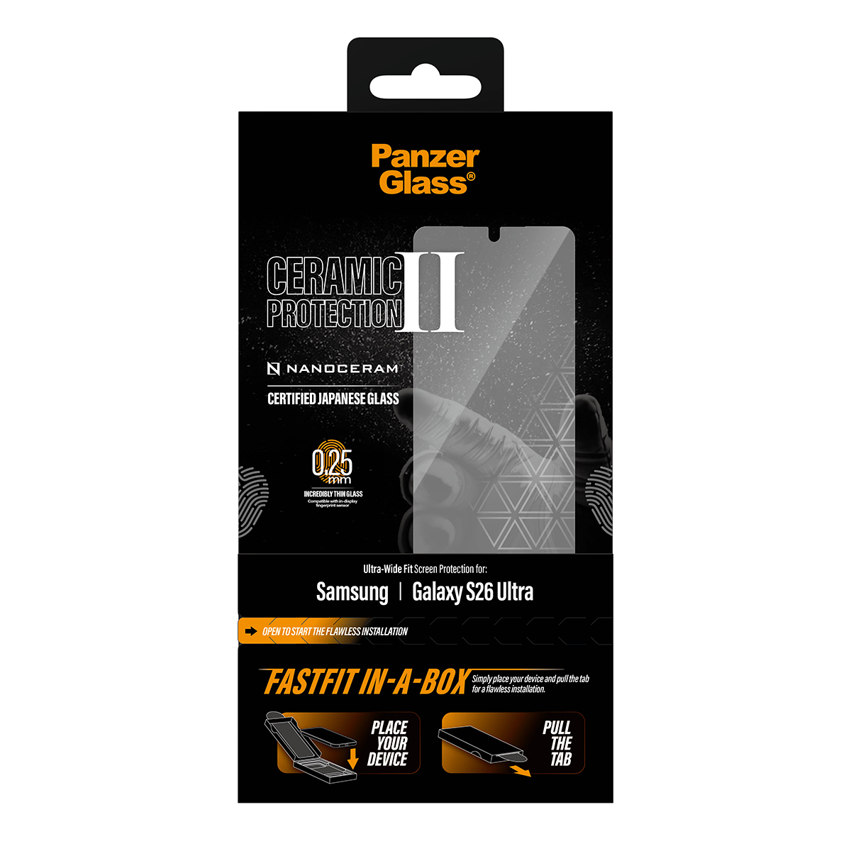 PanzerGlass PG Ceramic Samsung S26 Ultra fastfit