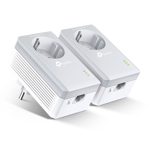 TP-LINK POWERLINE 500M TL-PA4010PKIT IT- AC Pass-through HomePlug AV-Supp.Multiple