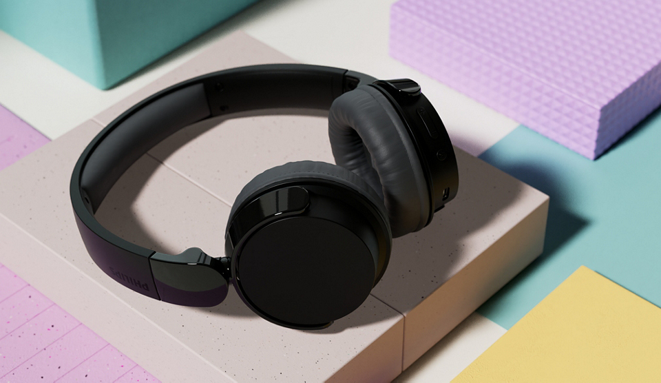 Philips TAH3209BK - Kopfh�rer mit Mikrofon - �ber dem Ohr angebracht