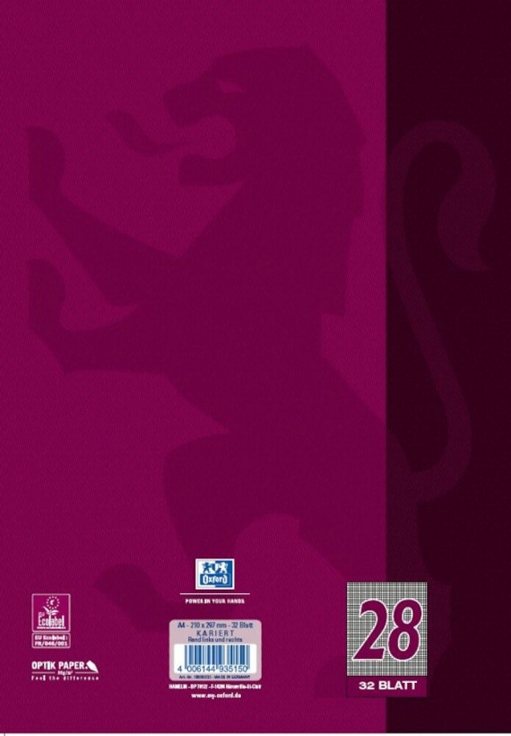 Oxford 100050332 cuaderno y block A4