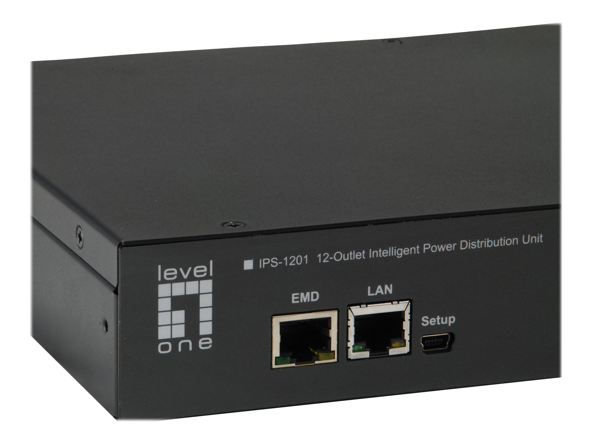 LevelOne IPS-1201E - Stromverteilungseinheit - Wechselstrom 200 V - Ethernet - Ausgangsanschl�sse: 12 (12 x IEC 60320 C13)