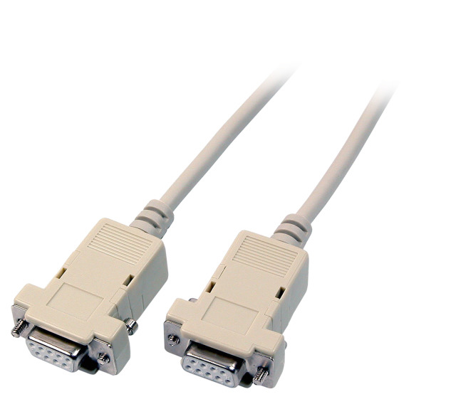 EFB Elektronik Serielles Laplink Kabel , 2x DSub 9, Bu.-Bu., 1,8m, beige