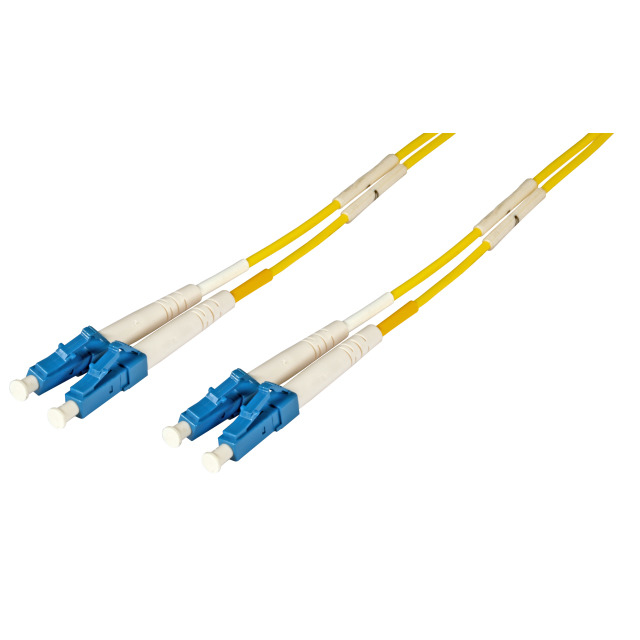 EFB Elektronik O0350.0,5 cable de fibra optica 0,5 m LC OS2 Amarillo
