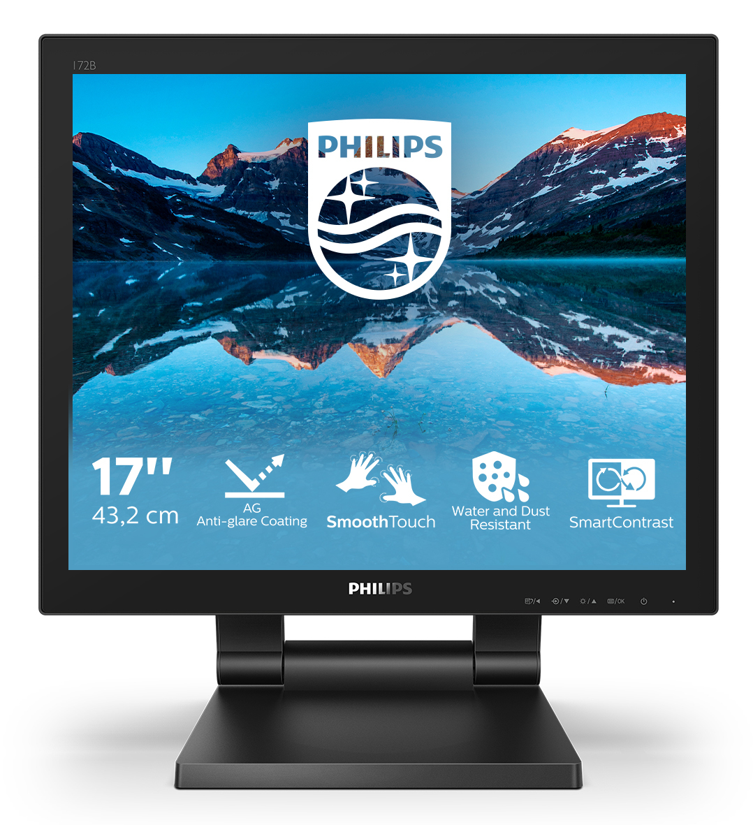 Philips 172B9TL/00 �cran plat de PC 43,2 cm (17) 1280 x 1024 pixels Full HD LCD �cran tactile Noir