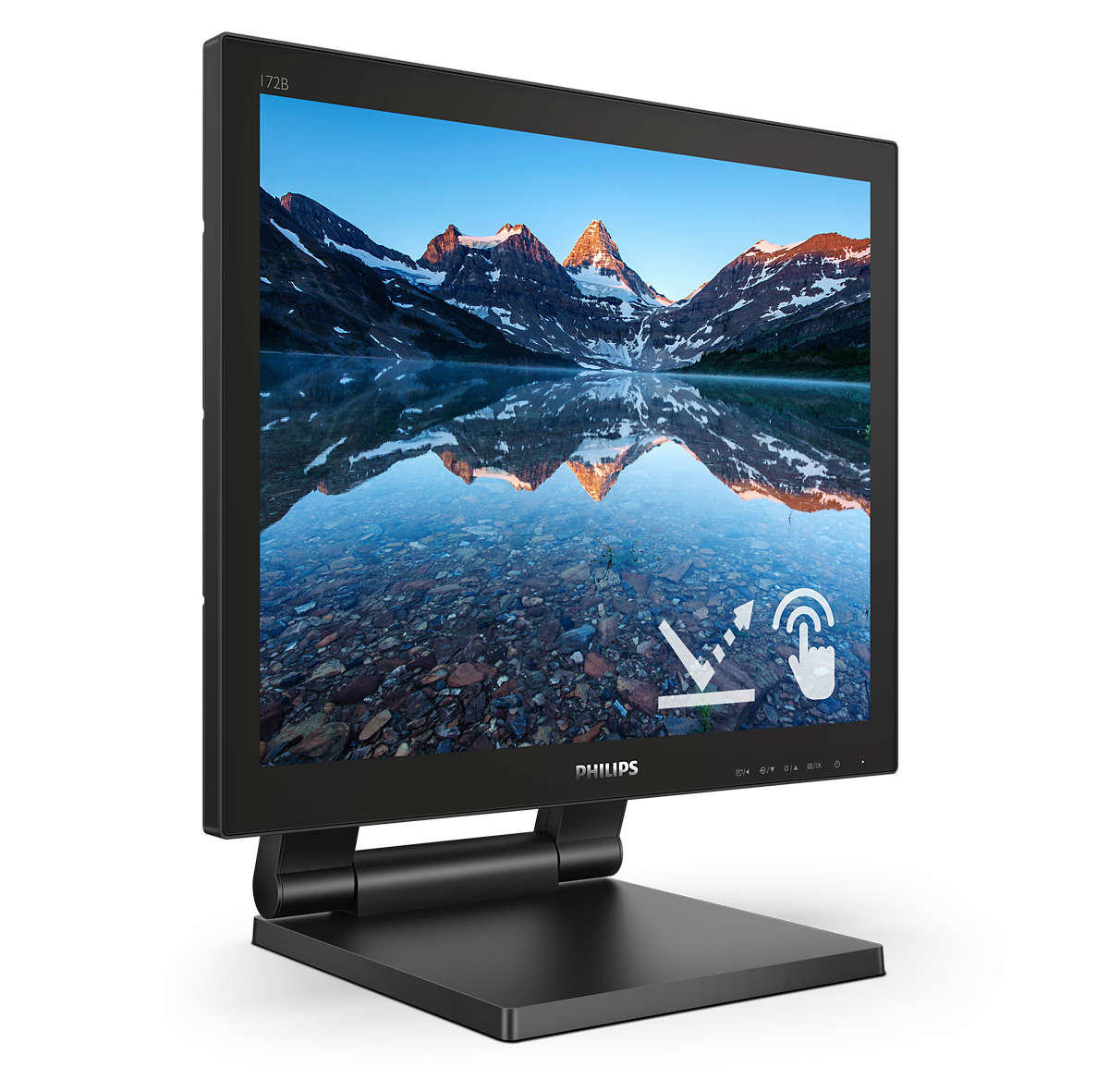 Philips 172B9TL/00 �cran plat de PC 43,2 cm (17) 1280 x 1024 pixels Full HD LCD �cran tactile Noir
