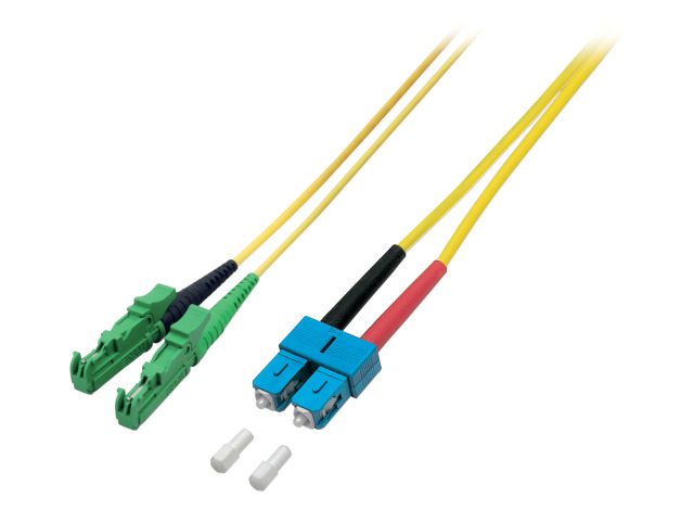 EFB Elektronik O0939.15 cable de fibra optica 15 m E-2000 (LSH) SC OS2 Amarillo