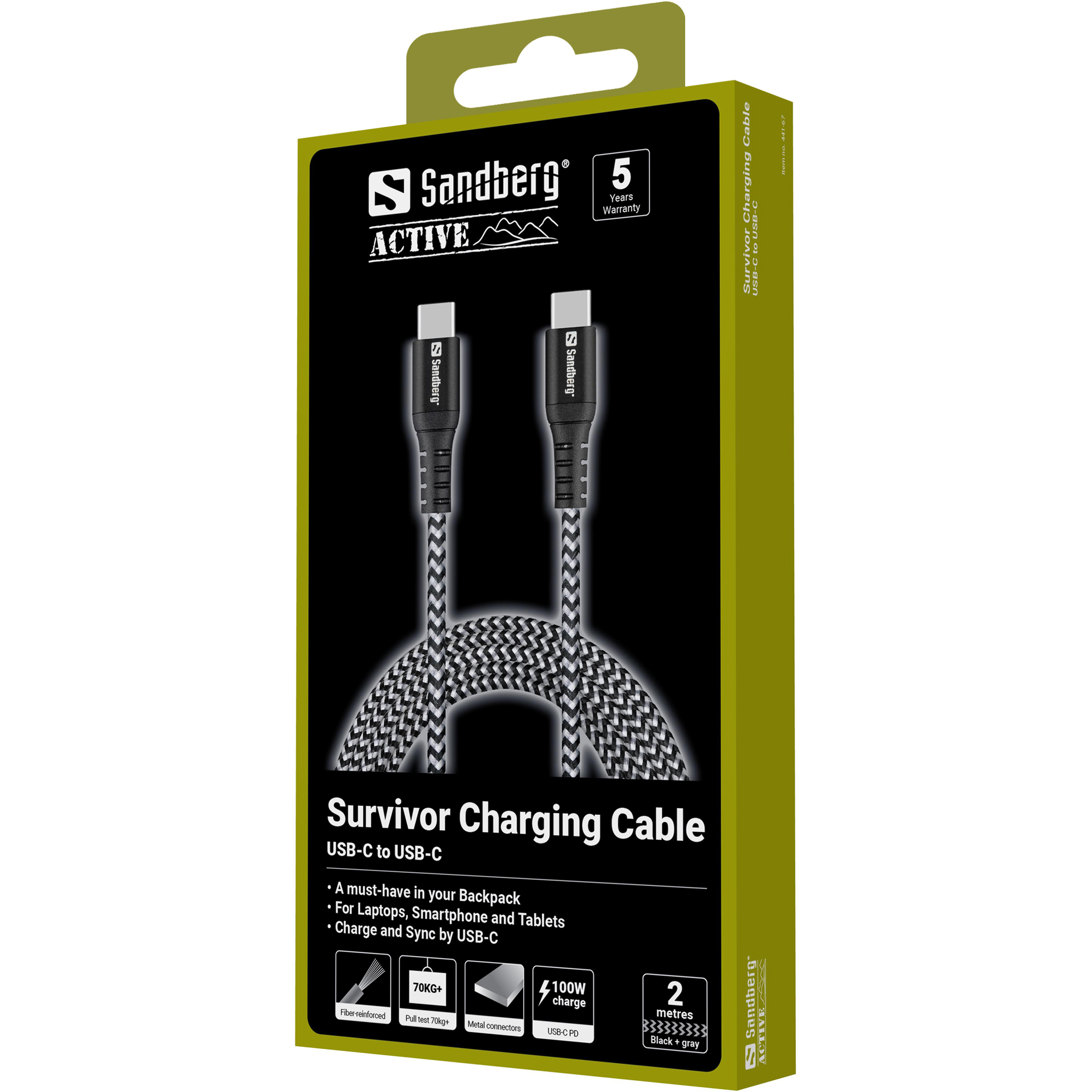 SANDBERG Survivor - USB-Kabel - 24 pin USB-C (M)