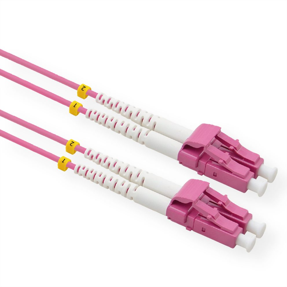 Value 21.99.8831 fibre optic cable 1 m LC OM4 Pink