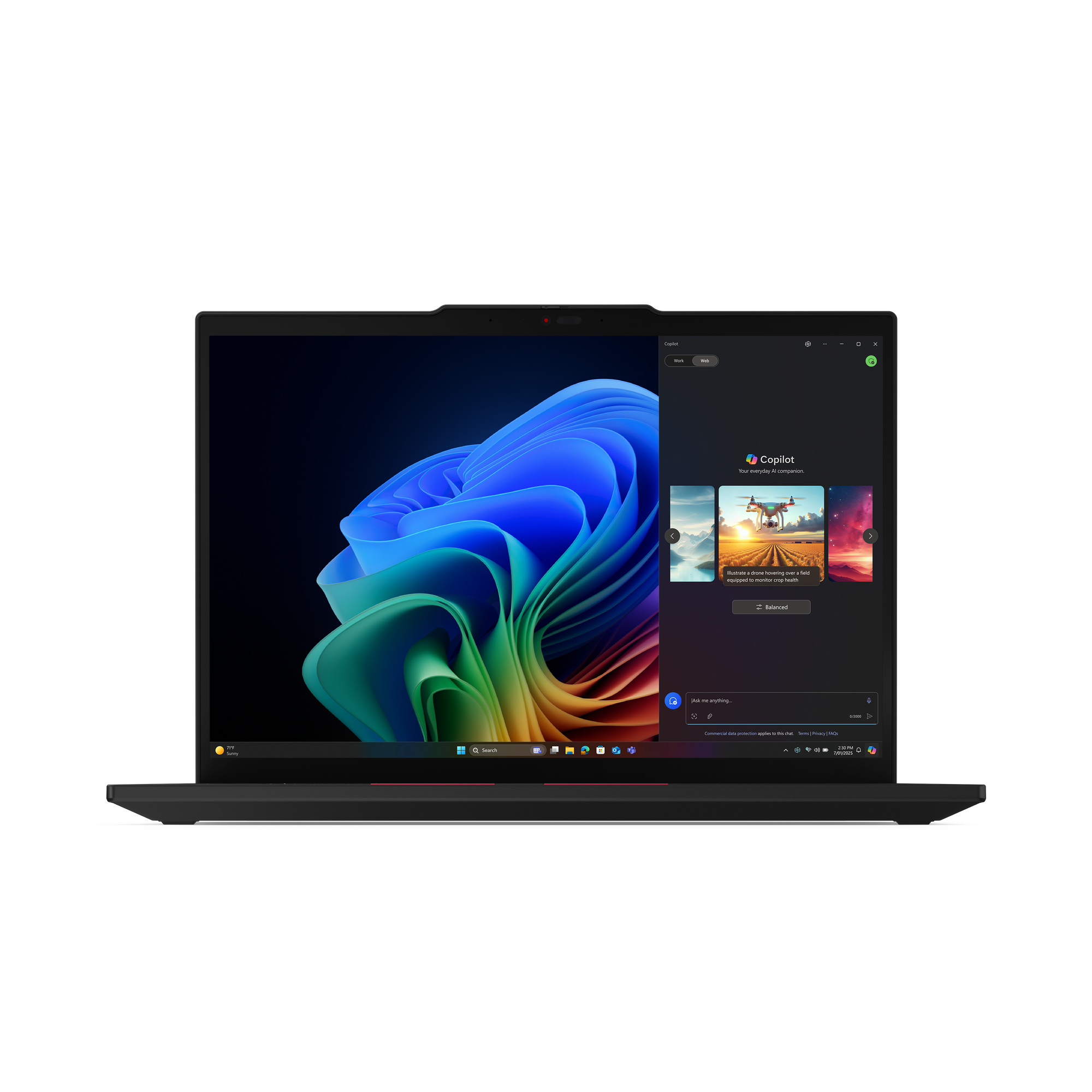 Lenovo ThinkPad T14 Gen 6 (AMD) Copilot+ PC AMD Ryzen AI 7 350 Computer portatile 35,6 cm (14) WUXGA 64 GB DDR5-SDRAM 1 TB SSD Wi-Fi 7 (802.11be) Windows 11 Pro Tedesco Nero