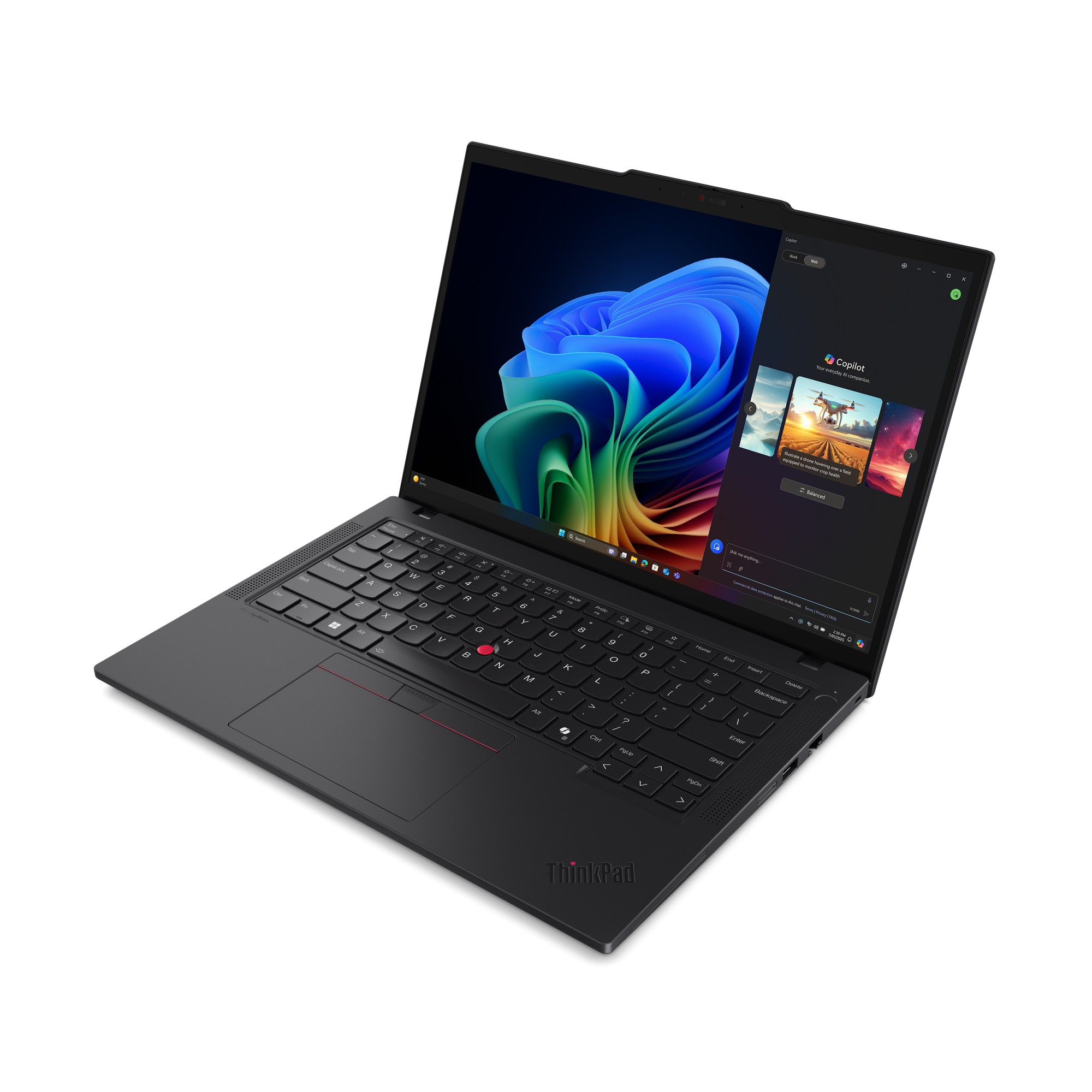 Lenovo ThinkPad T14 Gen 6 (AMD) Copilot+ PC AMD Ryzen AI 7 350 Computer portatile 35,6 cm (14) WUXGA 64 GB DDR5-SDRAM 1 TB SSD Wi-Fi 7 (802.11be) Windows 11 Pro Tedesco Nero
