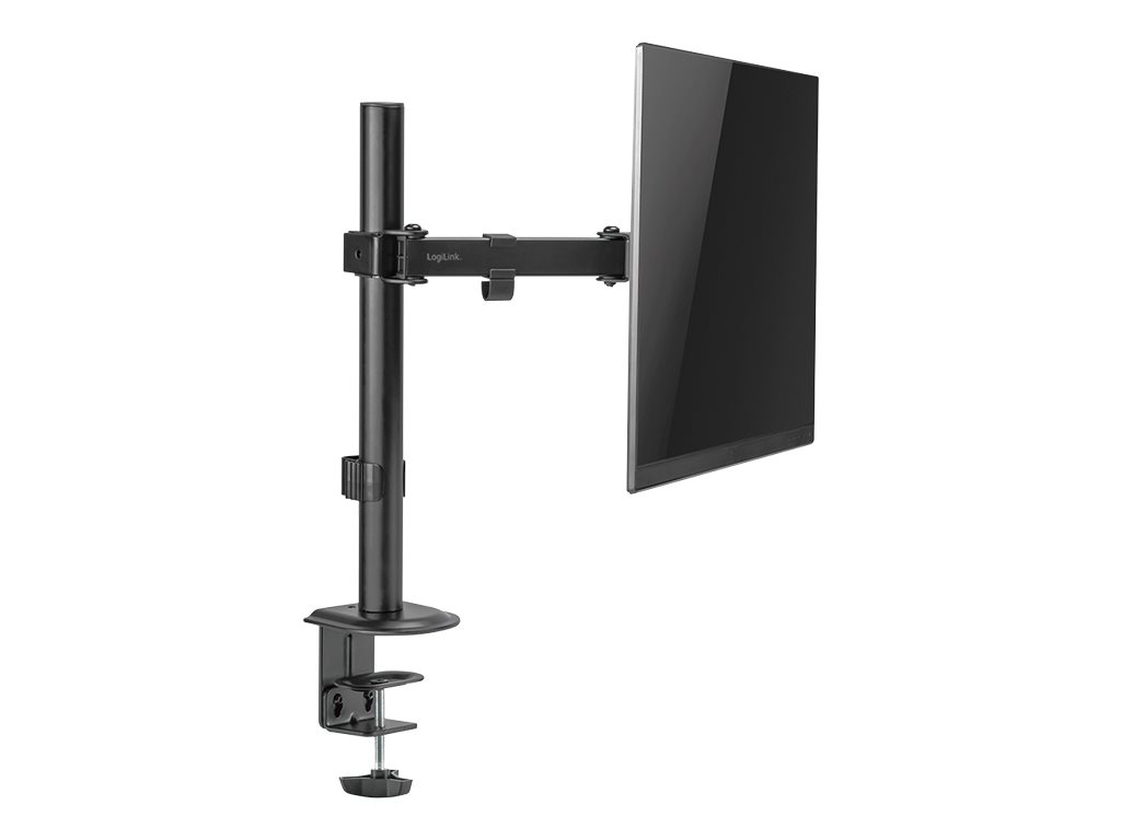 LogiLink Befestigungskit (Tischmontage) - einstellbarer Arm - f�r LCD-Display - Arml�nge: 200 mm - Kunststoff, Stahl - Schwarz - Bildschirmgr��e: 43.2-81.3 cm (17-32)