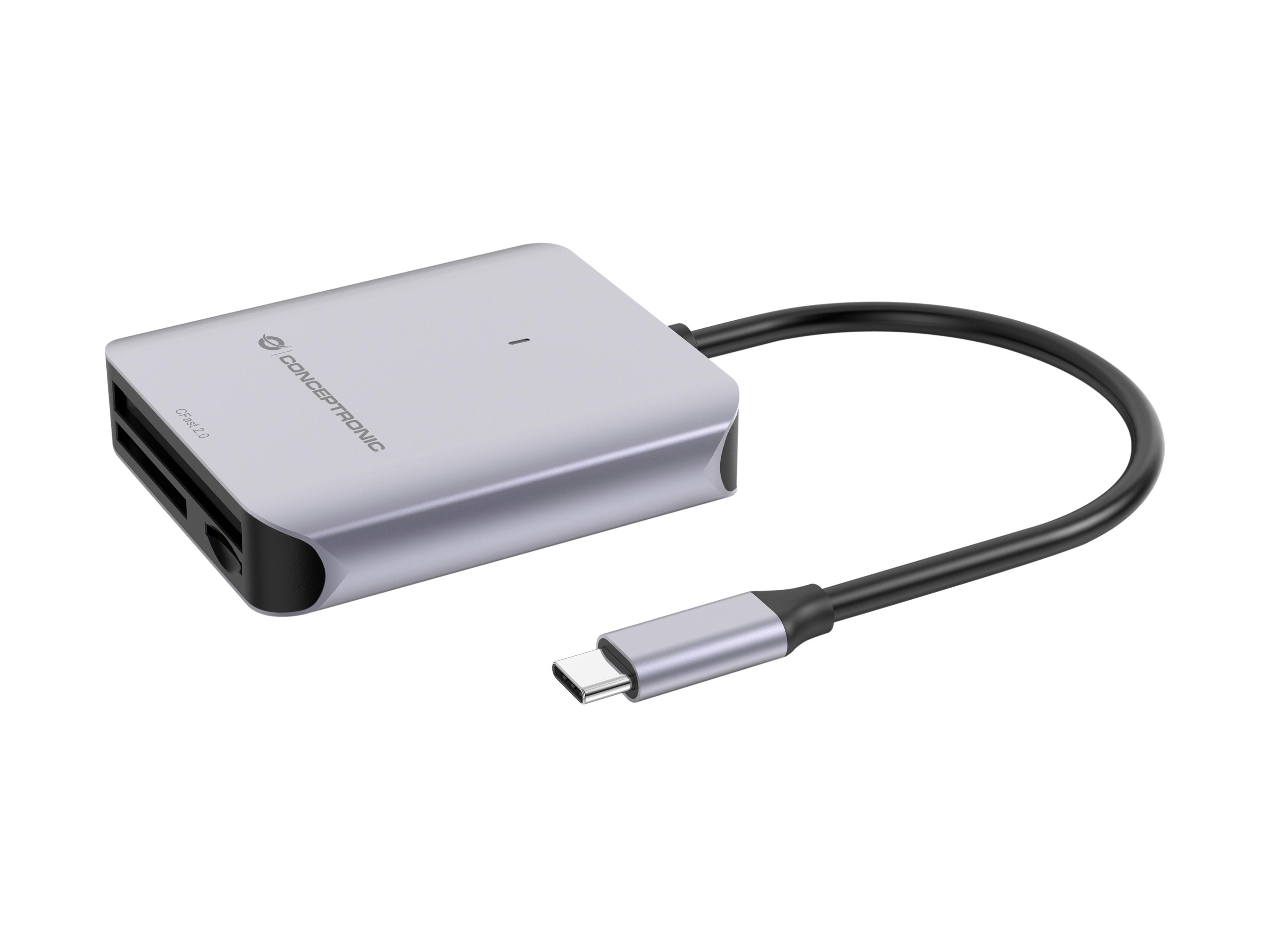 Conceptronic Card USB 3.2 Gen2 CFast SD/TF 4.0 UHS-II - Card-Reader - CompactFlash ATA Serial Transfer (CFast)