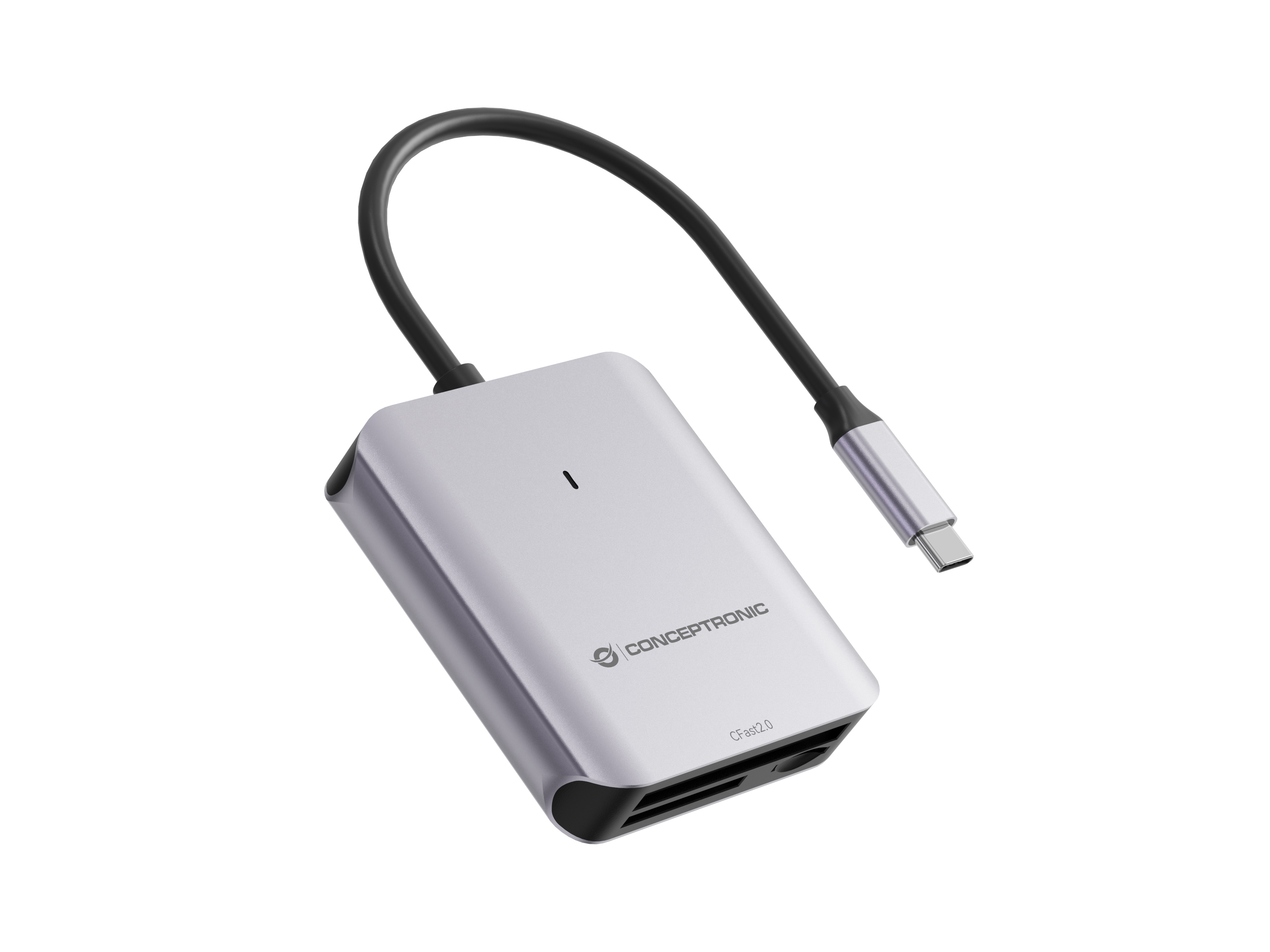 Conceptronic Card USB 3.2 Gen2 CFast SD/TF 4.0 UHS-II - Card-Reader - CompactFlash ATA Serial Transfer (CFast)