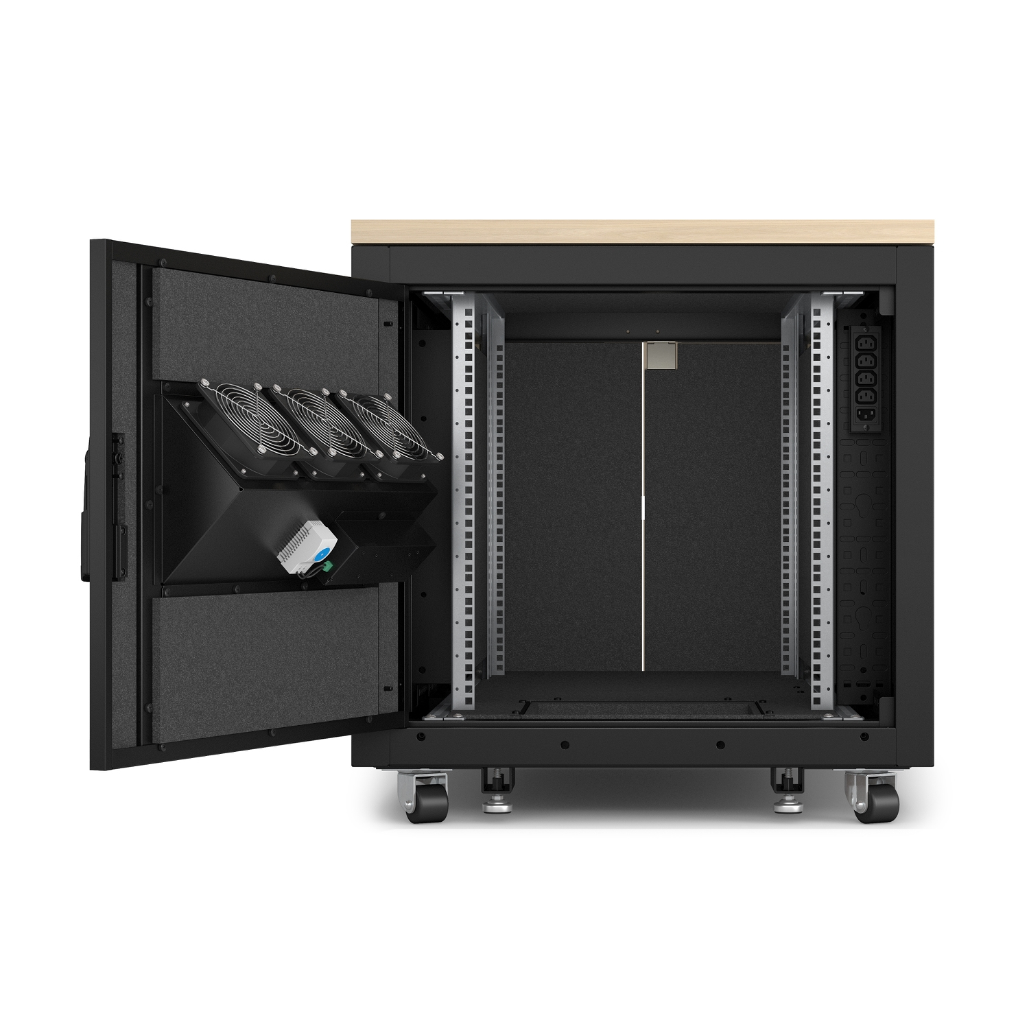 APC NetShelter - Rack informatique insonoris� - 12U - Finition Erable