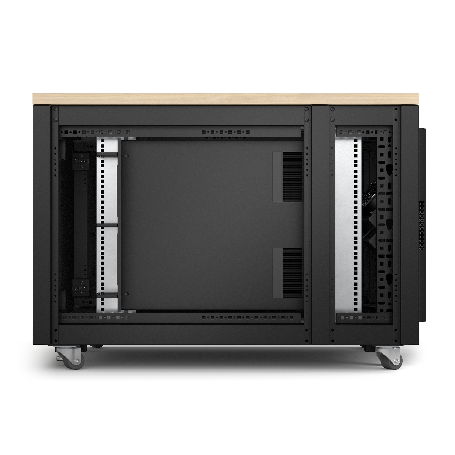 APC NetShelter - Rack informatique insonoris� - 12U - Finition Erable