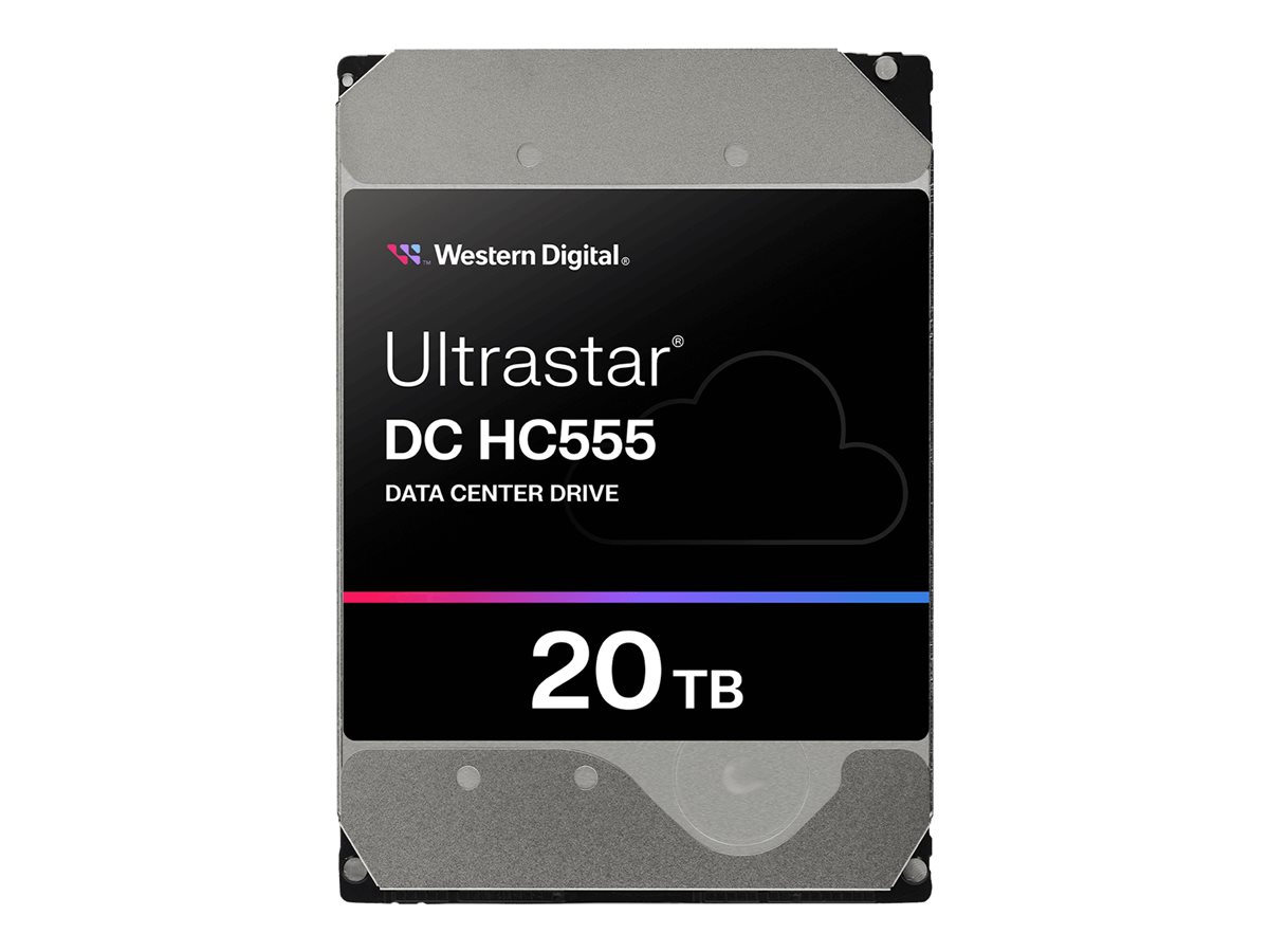 WD Ultrastar DC HC555 - Festplatte - Rechenzentrum - 20 TB - intern - 3.5 (8.9 cm)