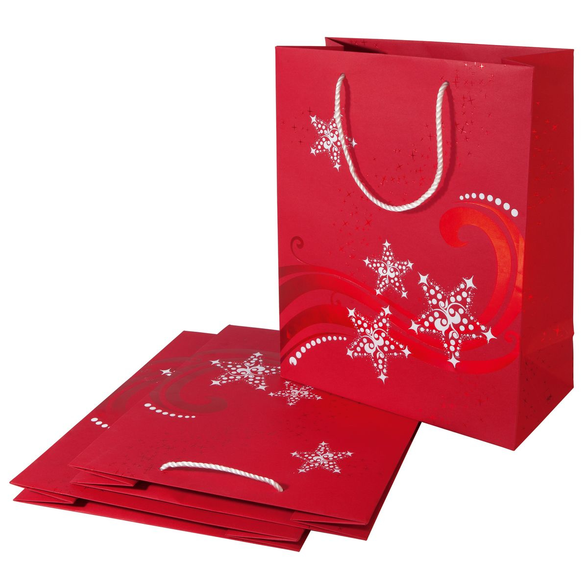 Sigel GT107 paper bag Red, Silver