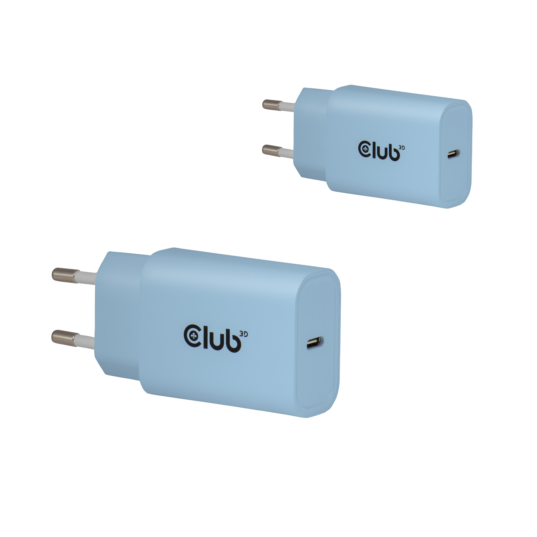 CLUB3D CAC-3022 cargador de dispositivo m�vil Smartphone, Universal Azul Corriente alterna Carga r�pida Interior