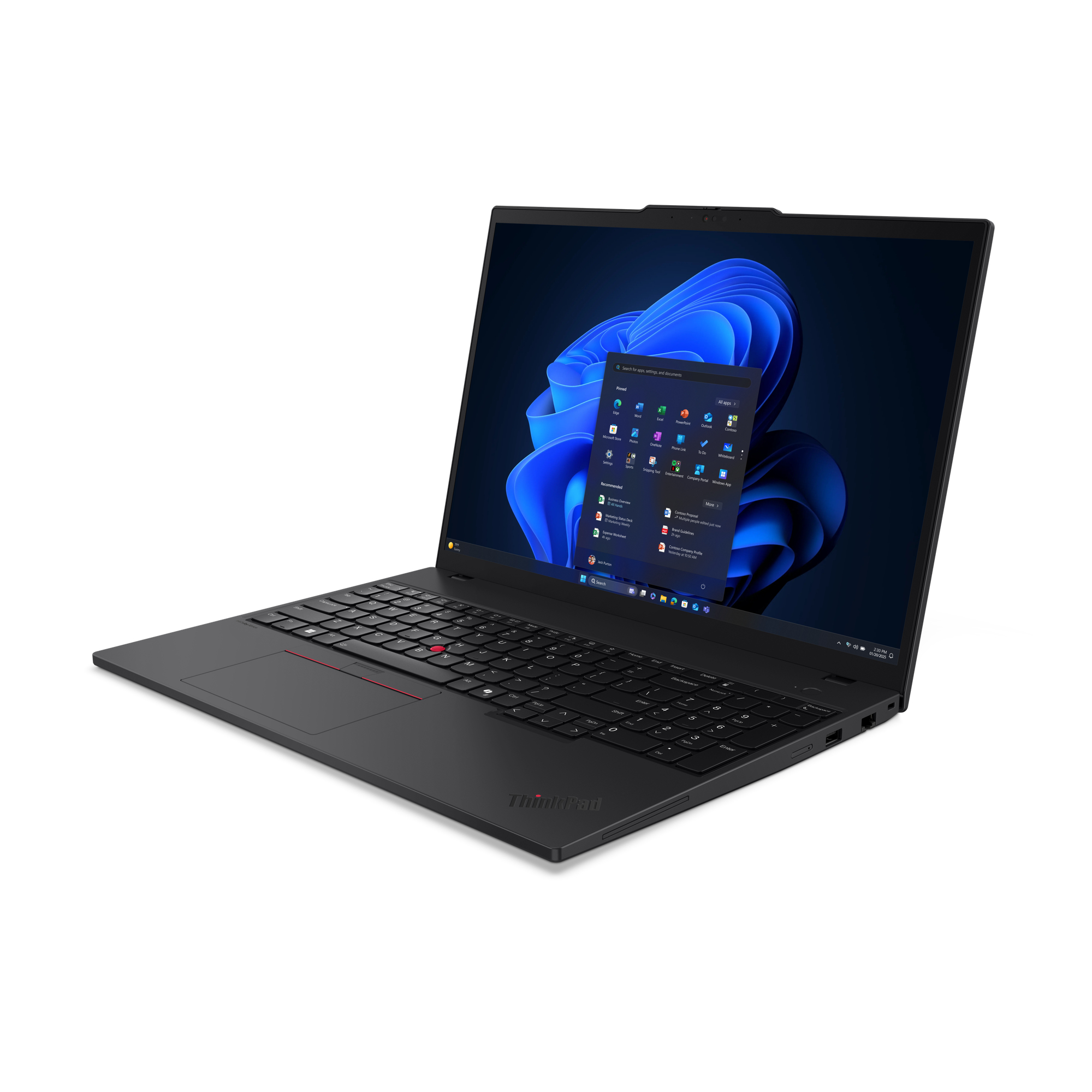 Lenovo ThinkPad T16 Gen 4 (Intel) Copilot+ PC Intel Core Ultra 5 228V Laptop 40.6 cm (16) WUXGA 32 GB 1 TB SSD Wi-Fi 7 (802.11be) Windows 11 Pro German Black