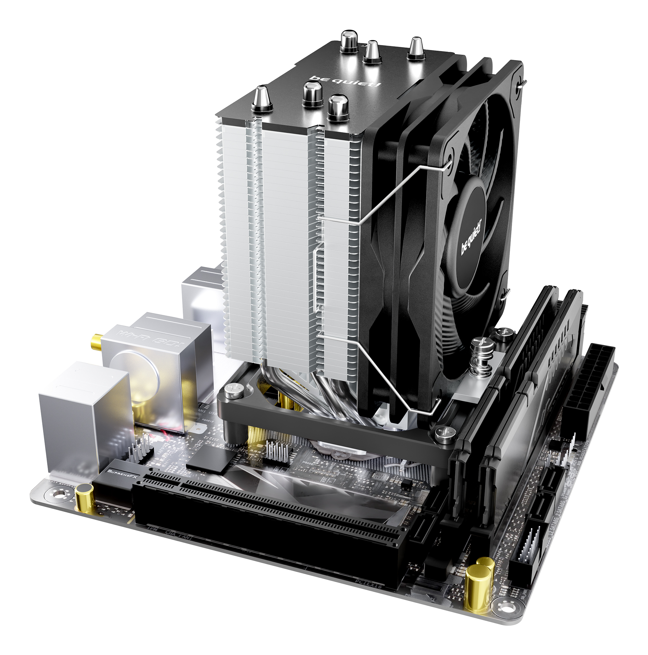 Be Quiet! Pure Rock Slim 3 - Prozessor-Luftk�hler - (f�r: LGA1851, LGA1700, AM4, AM5)