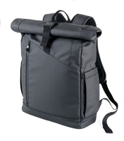 Troika Roll Top Rucksack TROIKA BLACK ROLL TOP