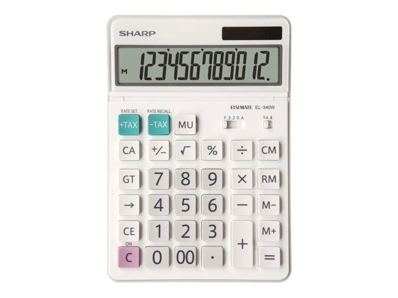 Sharp EL-340W - Desktop-Taschenrechner - 12 Stellen