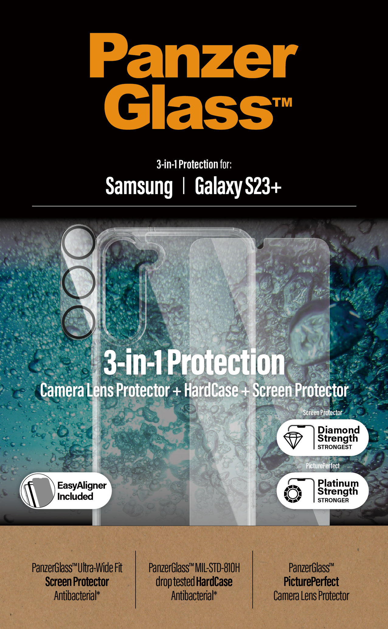 PanzerGlass Protection d'écran camera en verre trempé pour Samsung