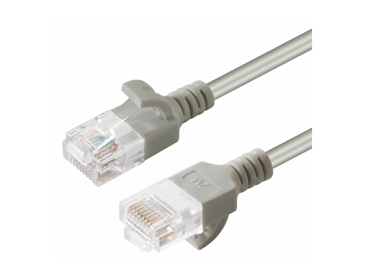 Microconnect V-UTP601-SLIM networking cable Grey 1 m Cat6 U/UTP (UTP)