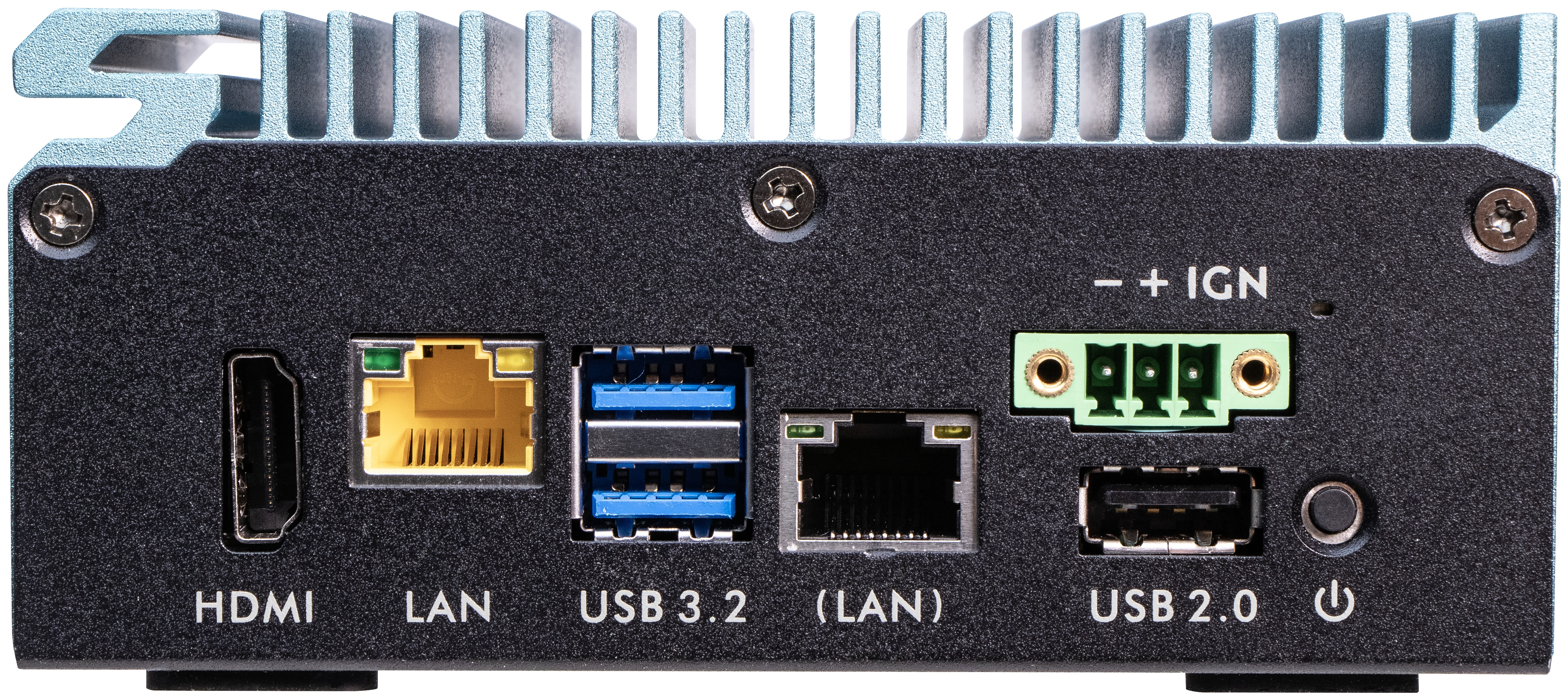 Shuttle Edge PC SPCEL02 , Intel Celeron J6412, 1x HDMI, 2x 2.5G LAN, 1x COM, DIO (4x in, 4x out), 3x USB, 2x M.2, 12-24V, 24/7 permanent operation, fanless, incl. VESA & DIN-RAIL mount