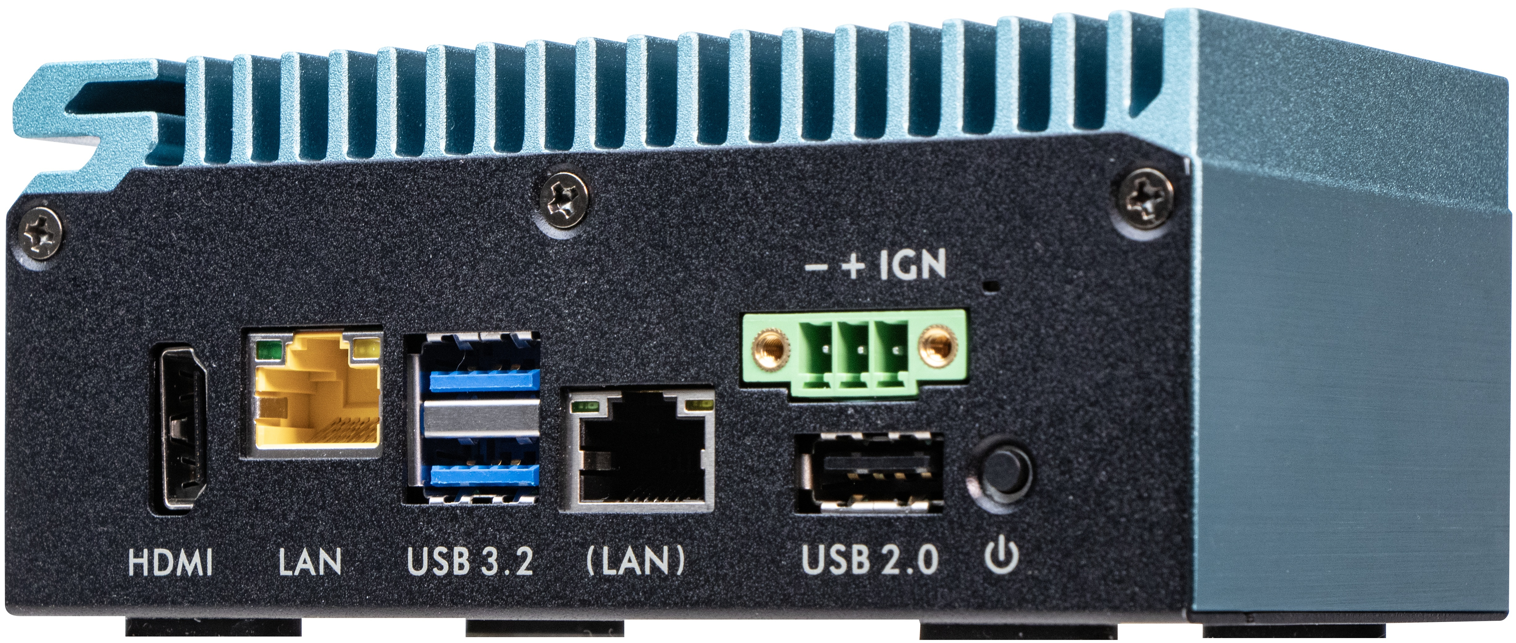 Shuttle Edge PC SPCEL02 , Intel Celeron J6412, 1x HDMI, 2x 2.5G LAN, 1x COM, DIO (4x in, 4x out), 3x USB, 2x M.2, 12-24V, 24/7 permanent operation, fanless, incl. VESA & DIN-RAIL mount
