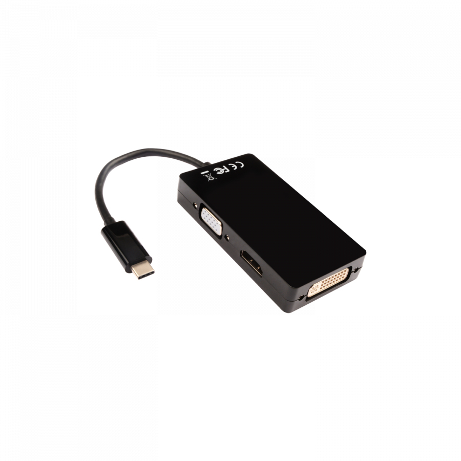 V7 V7UC-VGADVIHDMI-BLK Adaptador grfico USB 3840 x 2160 Pixeles Negro